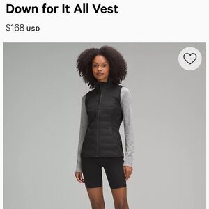 Lululemon running vest size 8
